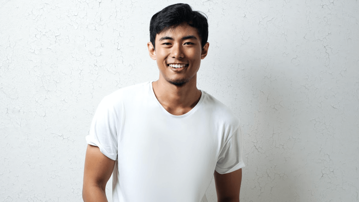 man smiling